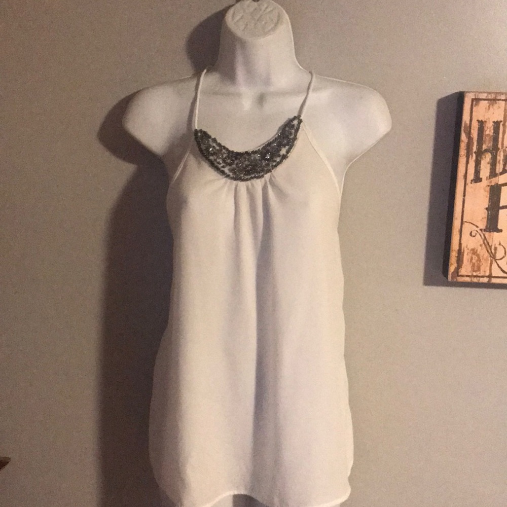 Open back beaded tank